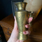 Pair of brass vases with Egyptian design