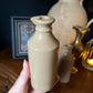 Salvaged glazed bottle - cream