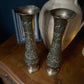 Pair of large brass vases