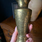 Pair of brass vases with Egyptian design