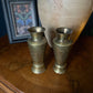 Pair of brass vases with Egyptian design