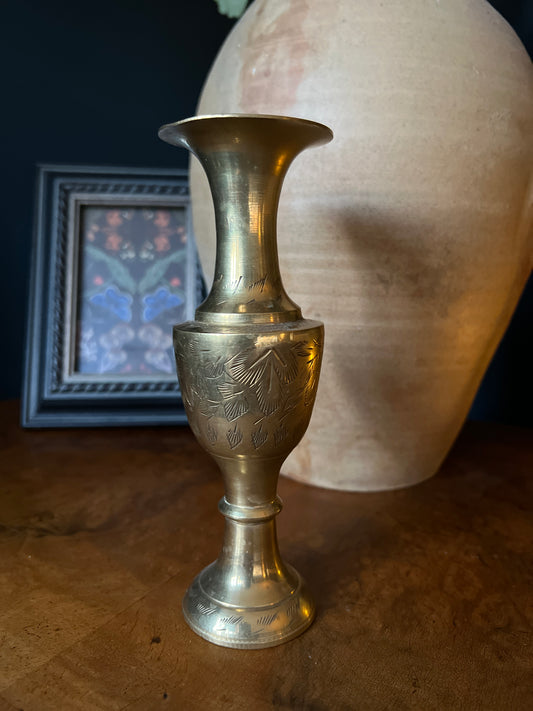 Medium brass vase