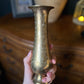 Single medium brass vase