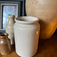 Salvaged glazed storage jar