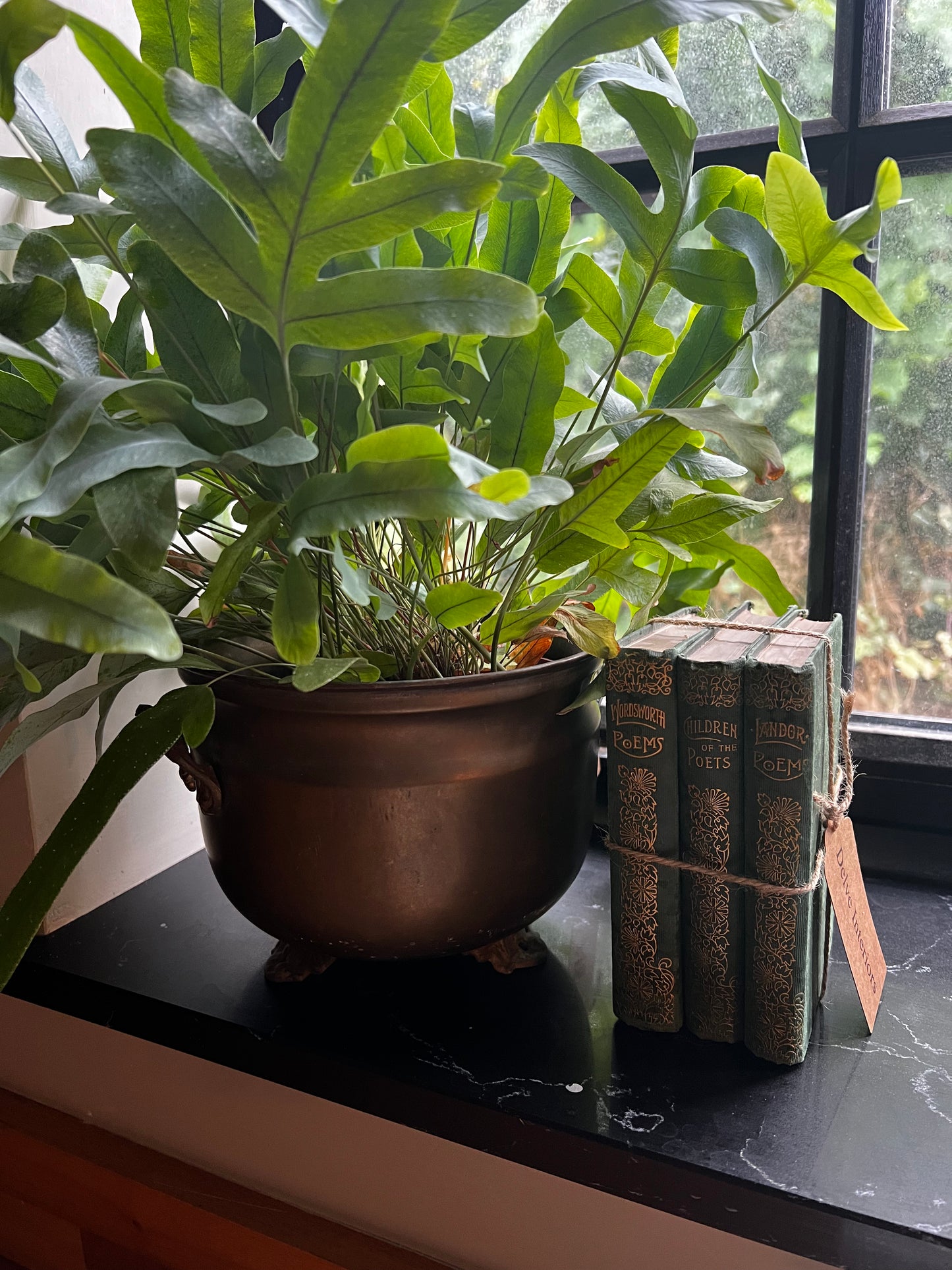 Vintage brass planters