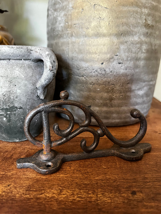 Salvaged iron door handle