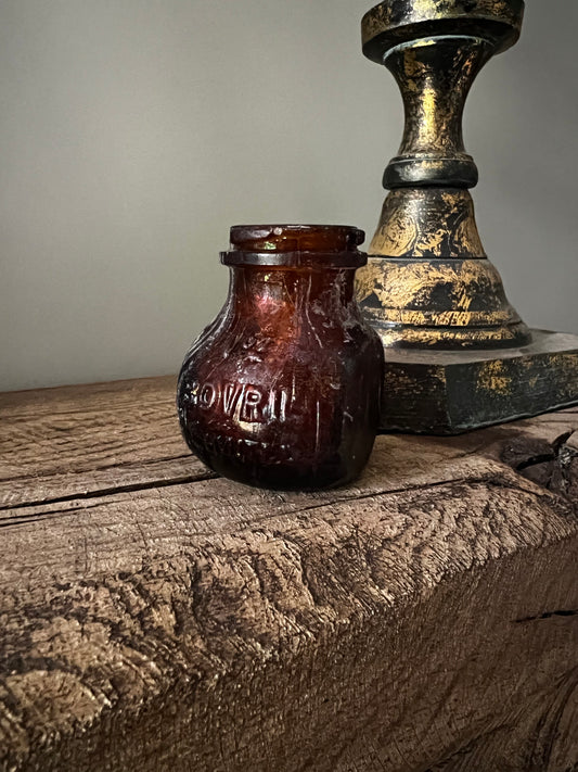 Salvaged Bovril jar (large)