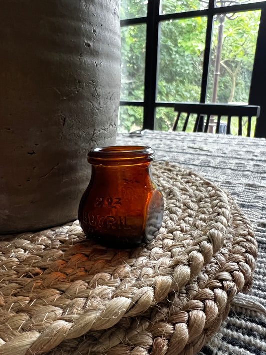 Salvaged Bovril jar (small)